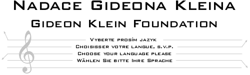 Nadace Gideona Kleina - Gideon Klein